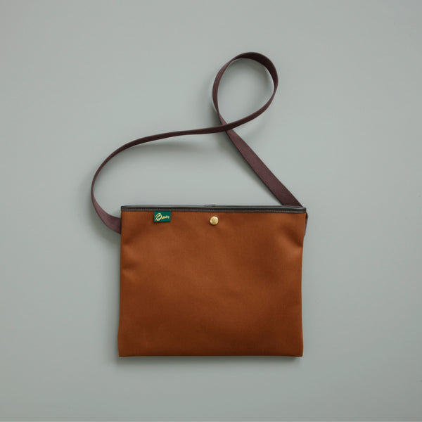 Canvas Musette Bag Brown