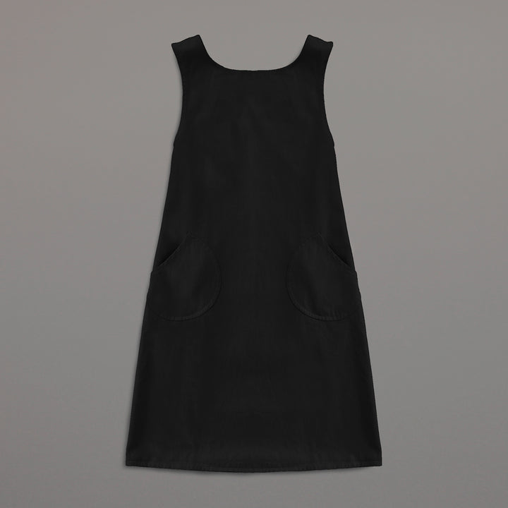 Drill Pinafore Black