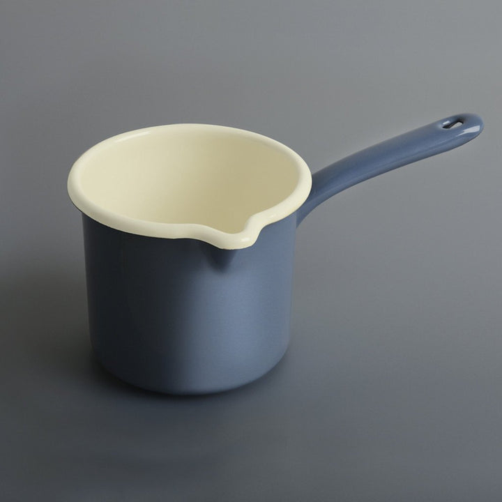 Enamel Milk Pot Airforce