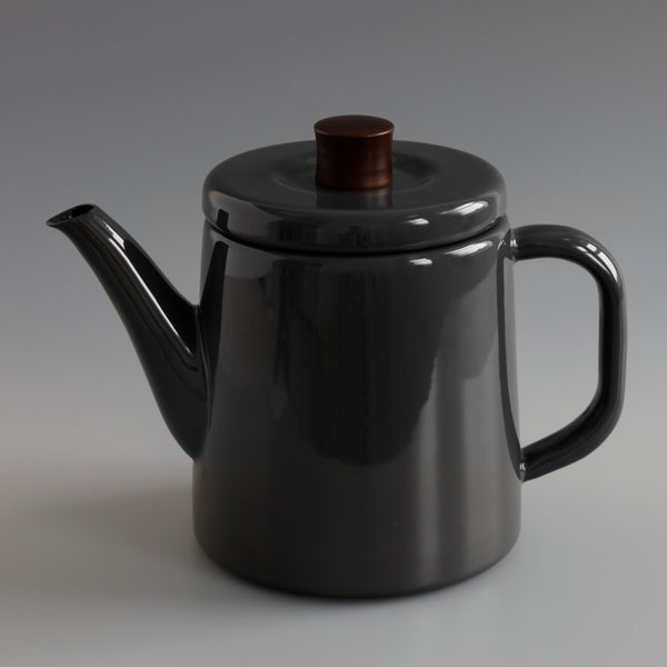 Japanese Enamel Teapot Grey