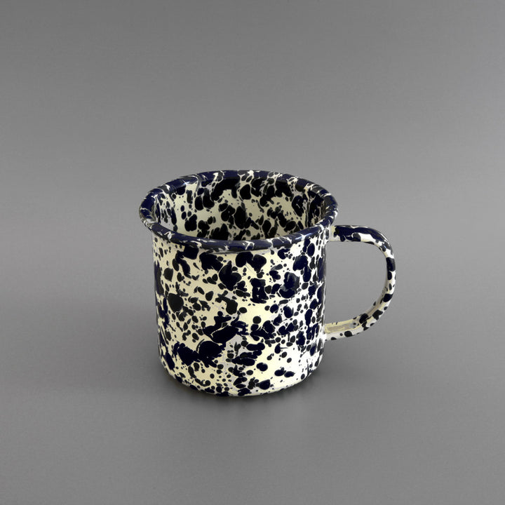 Marbled Enamel Mug Navy