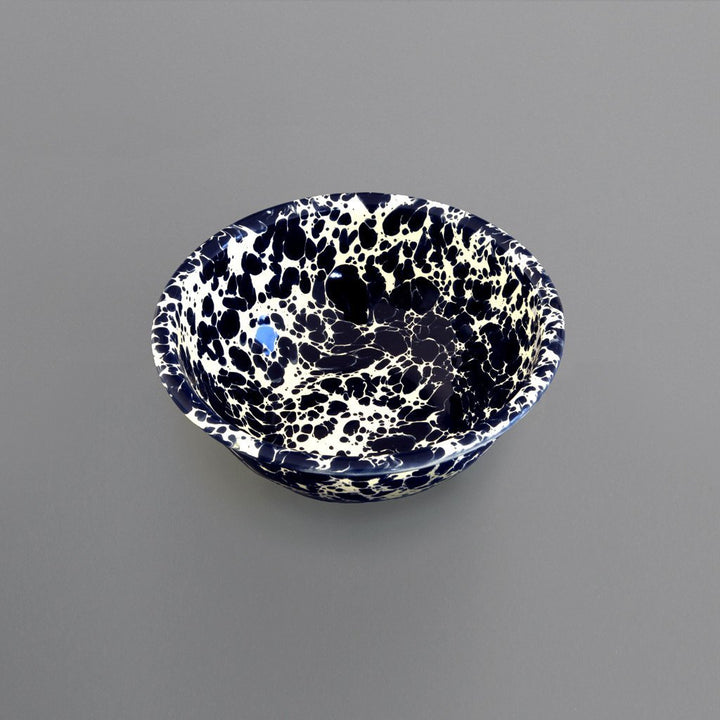 Marbled Enamel Bowl Navy