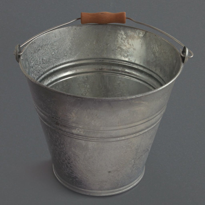 Bucket with Wooden Handle